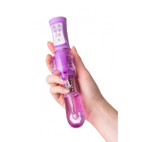 Вибратор с клиторальным стимулятором TOYFA A-Toys  High-Tech fantasy, TPE, Фиолетовый, 22,4 см - фото 9