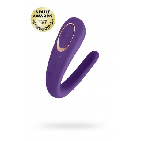 Многофункциональный стимулятор для пар Satisfyer Partner Toy, силикон, фиолетовый, 18,5 см. - фото 1