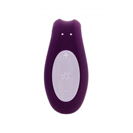 Многофункциональный стимулятор для пар Satisfyer Partner Double Joy, силикон, фиолетовый, 18 см. - фото 3