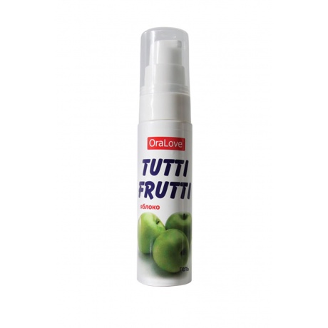Съедобная гель-смазка TUTTI-FRUTTI для орального секса со вкусом яблока 30г - фото 2