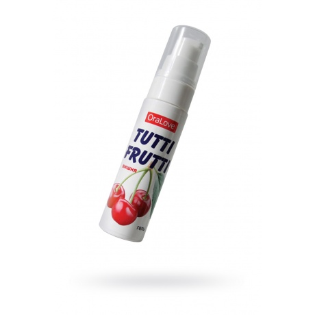 Съедобная гель-смазка TUTTI-FRUTTI для орального секса со вкусом вишни, 30 г - фото 1