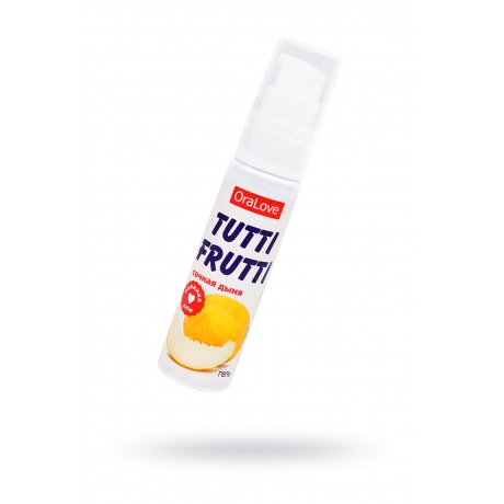 Съедобная гель-смазка TUTTI-FRUTTI для орального секса со вкусом сочная дыня 30г - фото 1
