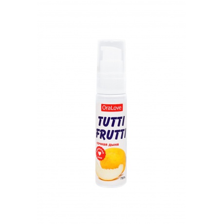 Съедобная гель-смазка TUTTI-FRUTTI для орального секса со вкусом сочная дыня 30г - фото 2