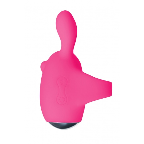 Виброяйцо и вибронасадка на палец JOS VITA, силикон, розовые, 8,5 и 8 см - фото 7