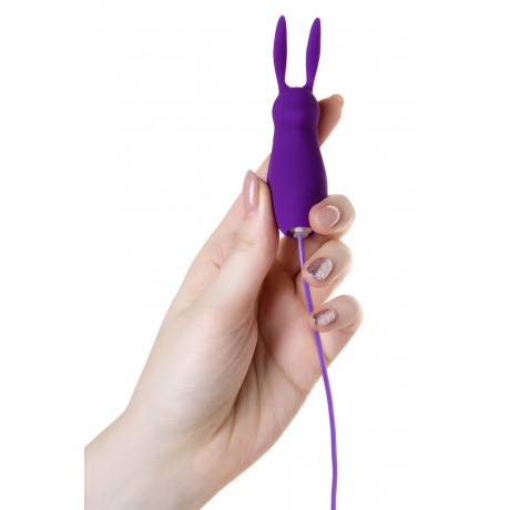 Виброяйцо с пультом управления TOYFA A-Toys Bunny, силикон, фиолетовый - фото 3