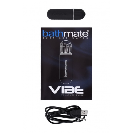 Вибропуля Bathmate Vibe Bullet Black, перезаряжаемая, водонепронецаемая, пластик, 10 режимов вибраци - фото 4
