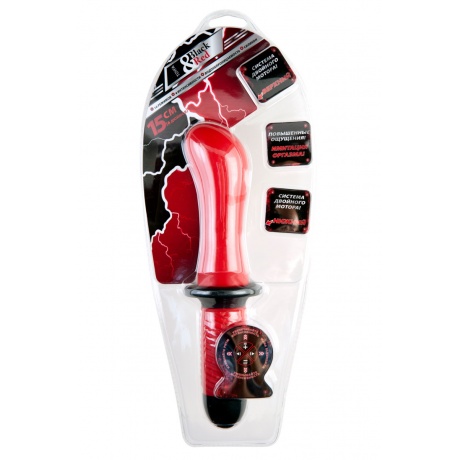 Анальный стимулятор Black &amp; Red by TOYFA с вибрацией, водонепроницаемый, силикон, красный, 27 см, ?  - фото 4