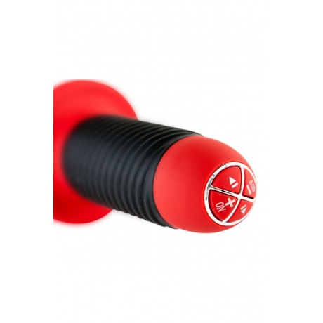 Анальный стимулятор Black &amp; Red by TOYFA с вибрацией, водонепроницаемый, силикон, чёрный, 27 см, ? 5 - фото 4