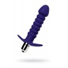 Анальный вибратор Штучки-Дрючки, фиолетовый, силикон, 14 см