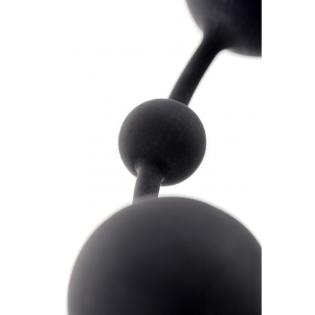 Анальная цепочка Toyfa A-toys с шариками, силикон, черный, 35,9см - фото 7