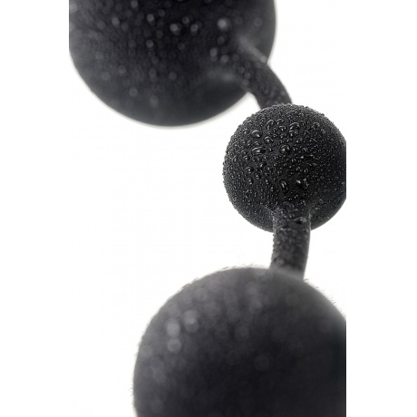 Анальная цепочка Toyfa A-toys с шариками, силикон, черный, 35,9см - фото 8