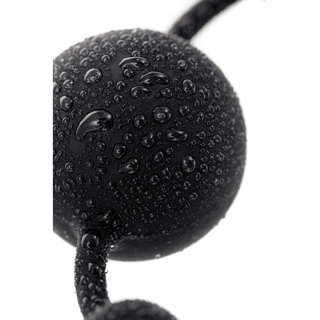 Анальная цепочка Toyfa A-toys с шариками, силикон, черный, 35,9см - фото 9