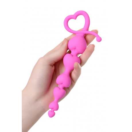 Анальная цепочка ToDo by Toyfa Sweety, силикон, розовая, 18,5 см, ? 3,1 см - фото 3