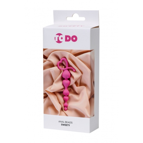 Анальная цепочка ToDo by Toyfa Sweety, силикон, розовая, 18,5 см, ? 3,1 см - фото 4