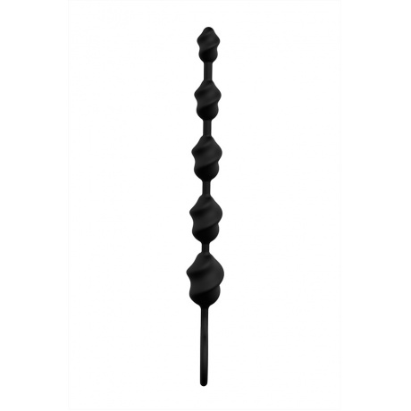 Анальная цепочка S-HANDE LALA, силикон, чёрная, 23,1 см - фото 4