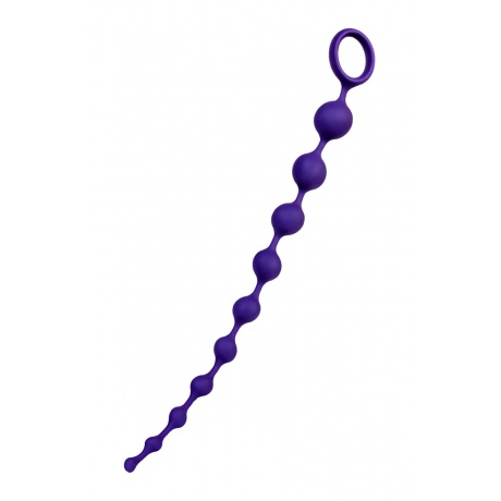 Анальная цепочка ToDo by Toyfa Grape, силикон, фиолетовая, 35 см, ? 2,7 см - фото 2
