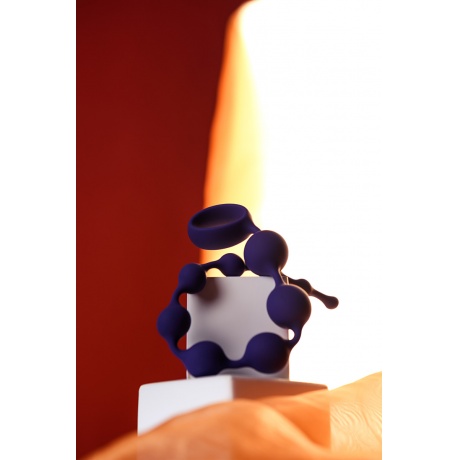 Анальная цепочка ToDo by Toyfa Grape, силикон, фиолетовая, 35 см, ? 2,7 см - фото 6