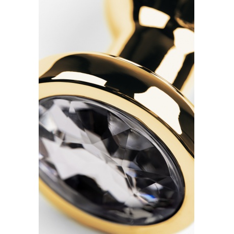 Анальный страз Metal by TOYFA, металл, золотистый, с кристаллом цвета алмаз, 10 см, ? 3 см, 95 г - фото 6