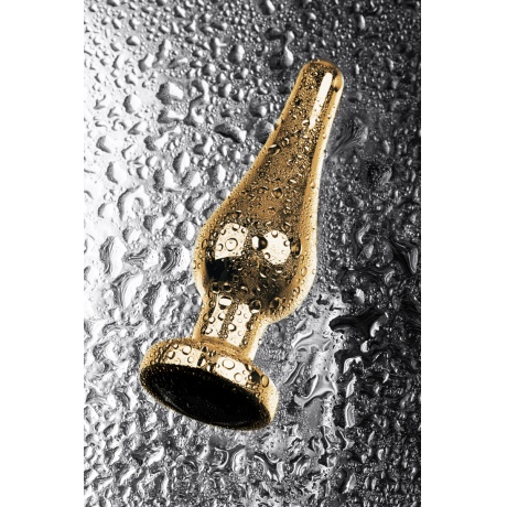 Анальный страз Metal by TOYFA, металл, золотистый, с кристаллом цвета турмалин, 10 см, ? 3 см, 95 г - фото 8