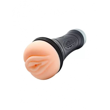 Вибромастурбатор реалистичный вагина в колбе, XISE, TPR, телесный, 25 см - фото 1