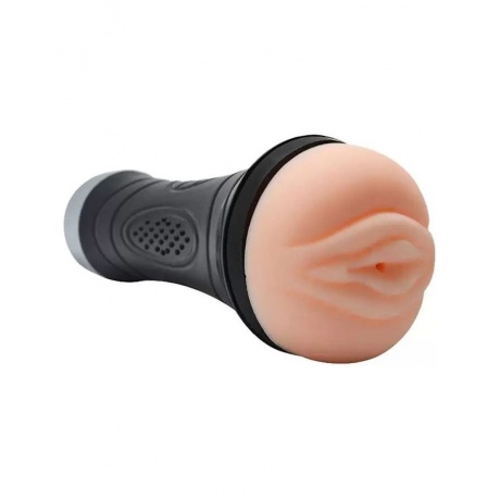 Вибромастурбатор реалистичный вагина в колбе, XISE, TPR, телесный, 25 см - фото 4