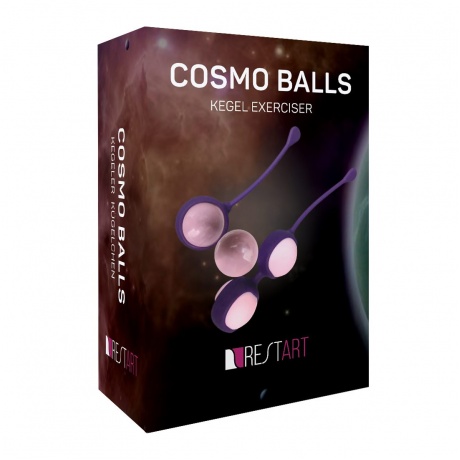 Вагинальные шарики, тренажер кегеля Cosmo Balls RestArt RA-313 Розовый - фото 3