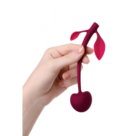 Вагинальный шарик JOS CHERRY, силикон, вишневый, ? 3,4 см - фото 3