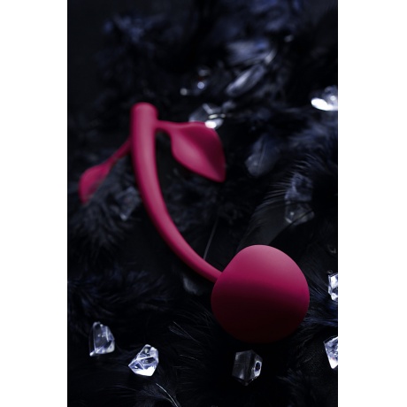 Вагинальный шарик JOS CHERRY, силикон, вишневый, ? 3,4 см - фото 8