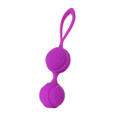 Вагинальные шарики с ресничками JOS NUBY, силикон, фиолетовый, 3,8 см - фото 2