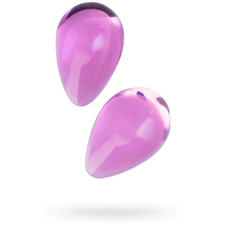Вагинальные шарики Sexus Glass, стекло, розовые, ? 2,7 см - фото 1