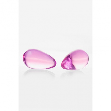 Вагинальные шарики Sexus Glass, стекло, розовые, ? 2,7 см - фото 7
