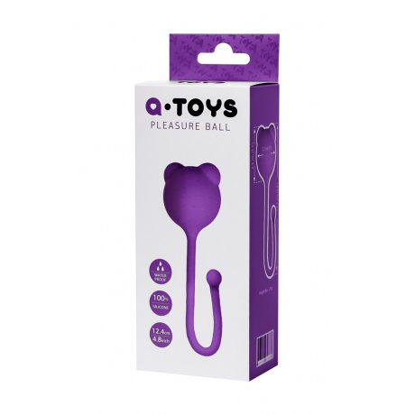 Вагинальный шарик A-Toys by TOYFA, силикон, фиолетовый, ? 2,7 см - фото 4