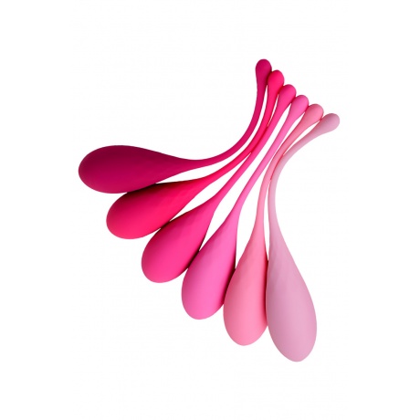 Набор вагинальных шариков Eromantica K-ROSE, силикон, розовый, 6 шт - фото 2