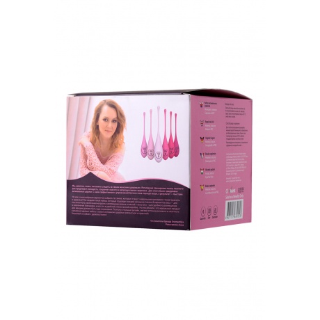 Набор вагинальных шариков Eromantica K-ROSE, силикон, розовый, 6 шт - фото 5