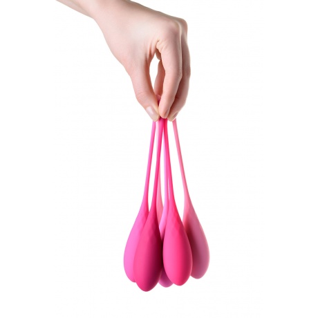Набор вагинальных шариков Eromantica K-ROSE, силикон, розовый, 6 шт - фото 7