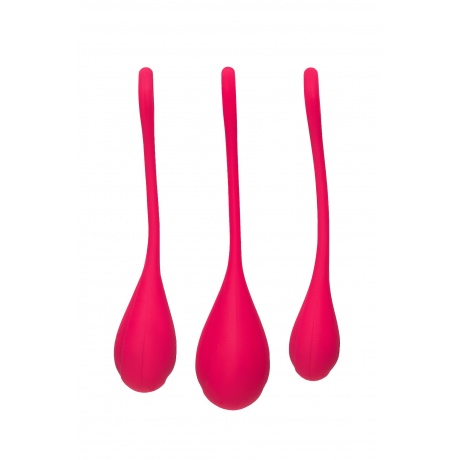 Набор вагинальных шариков Satisfyer YONI, силикон, красный, ? 2 см. - фото 2