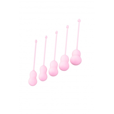 Набор вагинальных шариков Flovetta by Toyfa TULIPS, силикон, розовый, 5,3 см - фото 2