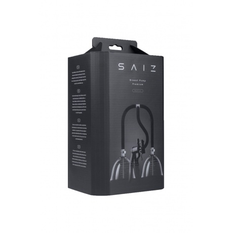 Помпа для груди SAIZ Premium - Small, силикон+ABS пластик, чёрный, 60 см - фото 8
