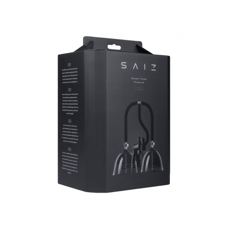 Помпа для груди SAIZ Premium - Large, силикон+ABS пластик, чёрный, 44,5 см - фото 8