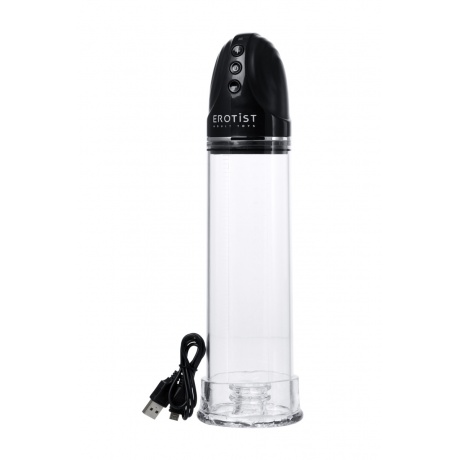 Помпа для пениса Erotist Man up pump, вакуумная, полуавтоматическая, ABS пластик, прозрачная, ? 8 см - фото 4