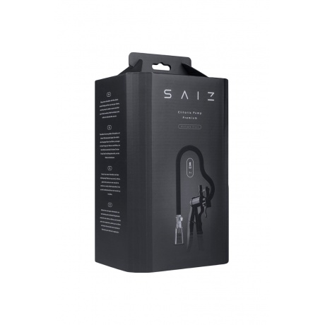 Помпа для клитора SAIZ Premium, силикон+ABS пластик, чёрный, 44 см - фото 7