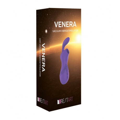 Вакуумный вибратор, бесконтактный стимулятор Venera RestArt RA-318 Фиолетовый - фото 3