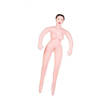 Кукла надувная Gabriella с реалистичной головой, брюнетка, TOYFA Dolls-X, с тремя отверстиями, кибер - фото 1