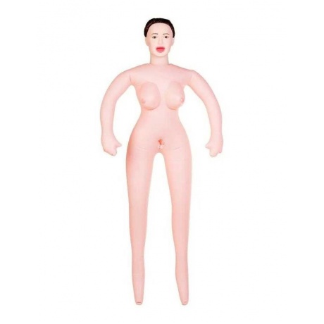 Кукла надувная Gabriella с реалистичной головой, брюнетка, TOYFA Dolls-X, с тремя отверстиями, кибер - фото 2