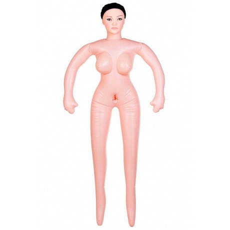 Кукла надувная Nurse Emilia реалистичная голова,брюнетка, TOYFA Dolls-X, с двумя отверстиями,вставка - фото 3