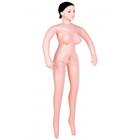 Кукла надувная Nurse Emilia реалистичная голова,брюнетка, TOYFA Dolls-X, с двумя отверстиями,вставка - фото 4