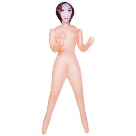 Кукла надувная Jennifer, шатенка, TOYFA Dolls-X, с двумя отверстиями, 160 см - фото 2