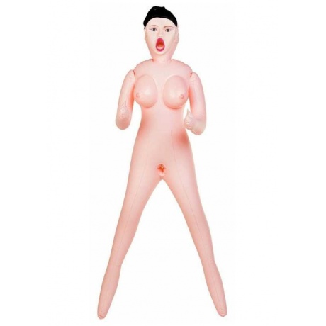 Кукла надувная Scarlett, рыжая,TOYFA Dolls-X Passion,с тремя отверстиями, кибер вставка: вагина-анус - фото 1