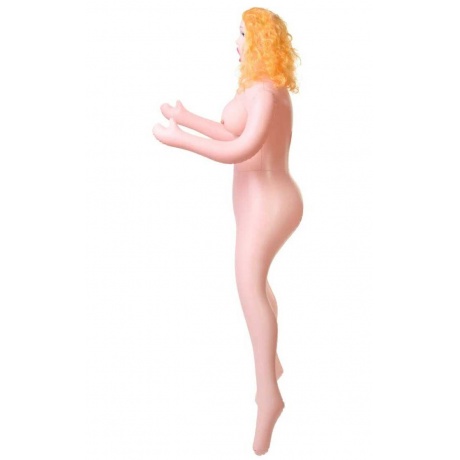 Кукла надувная Celine с реалистичной головой, блондинка, с тремя отверстиями, TOYFA Dolls-X, кибер в - фото 2