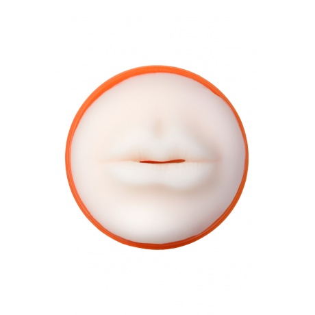 Мастурбатор TOYFA A-Toys, рот, оранжевый/телесный, 14 см - фото 4